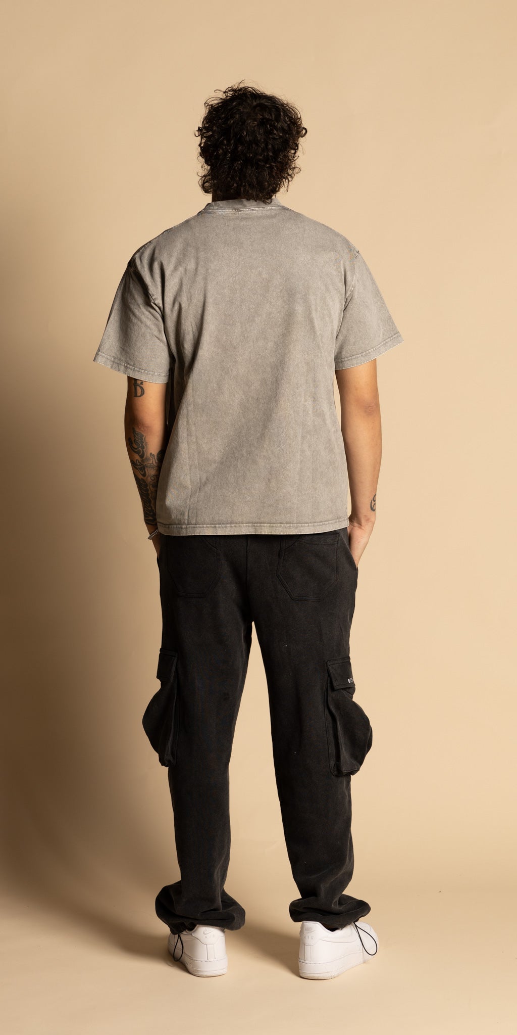 Flight Cargo Sweatpants in Black
