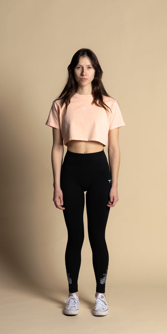 Flight Crop Tee in Pink